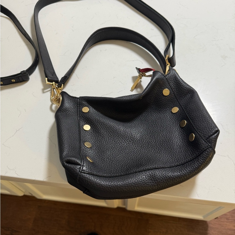 Black Leather Shoulder Bag